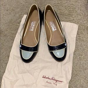 Salvatore Ferragamo leather loafer shoes 9D